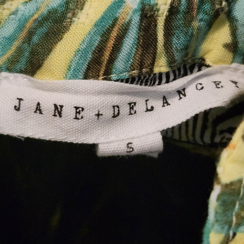 Jane And Delancey Jungle Print Boho Top Oversize Small - Picture 8 of 8